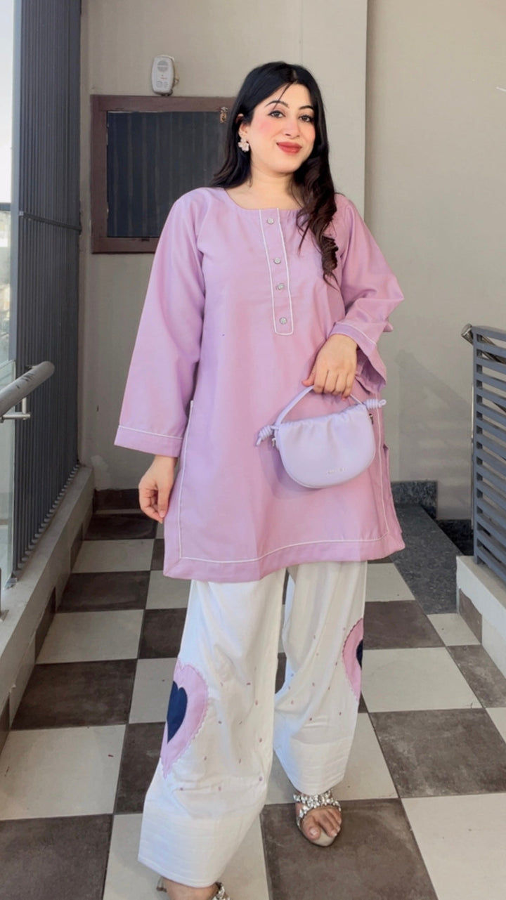 "AVIRA"-TWO PIECE FARSHI SET