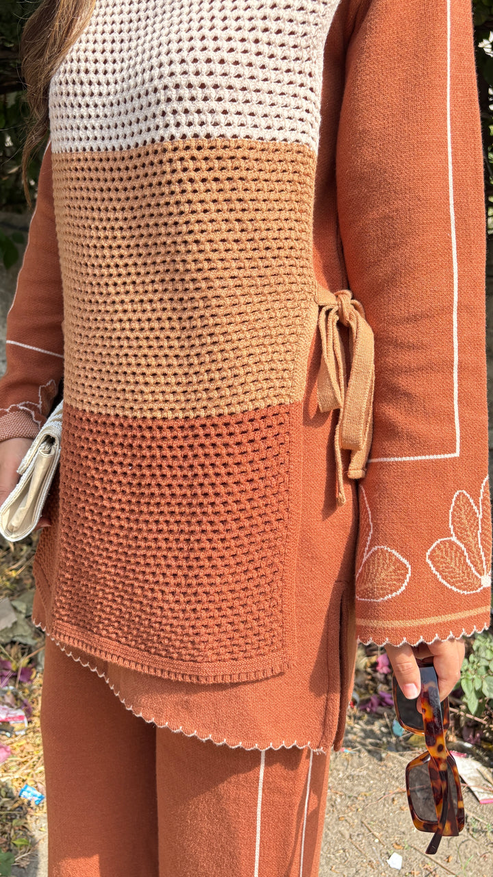 "Dua"-winter crochet three piece set