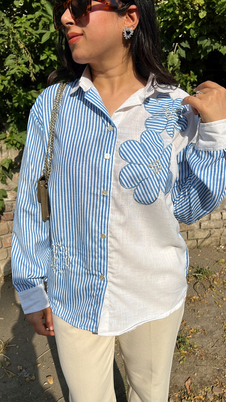 "iba"-floral shirt