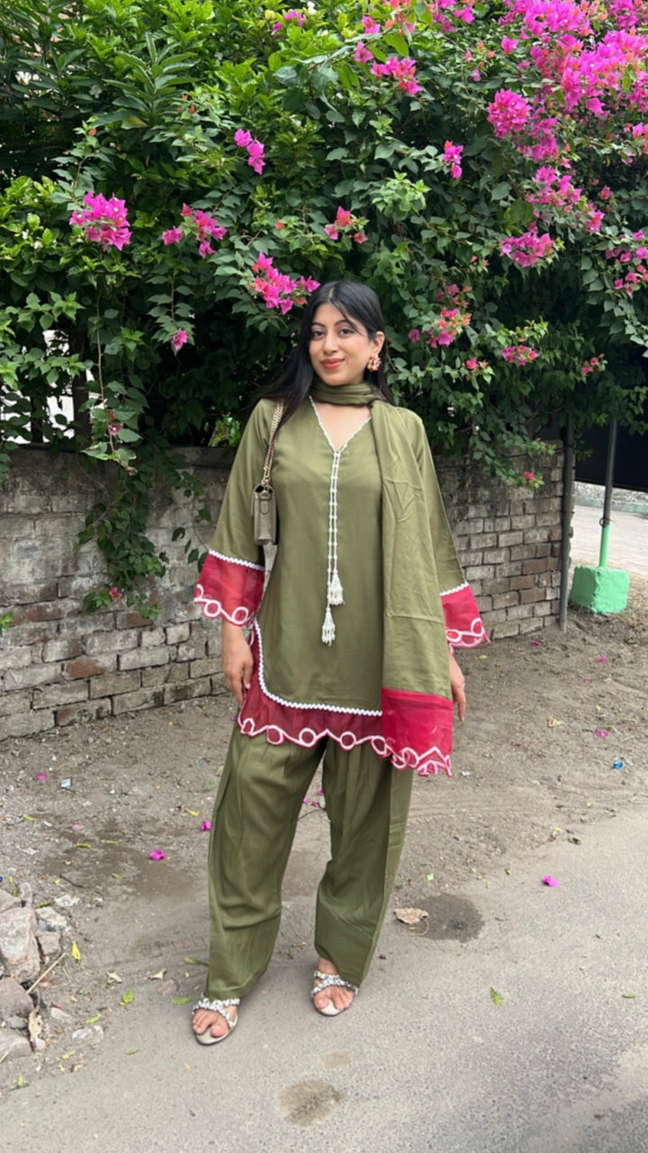 "khusboo"-three piece suit set