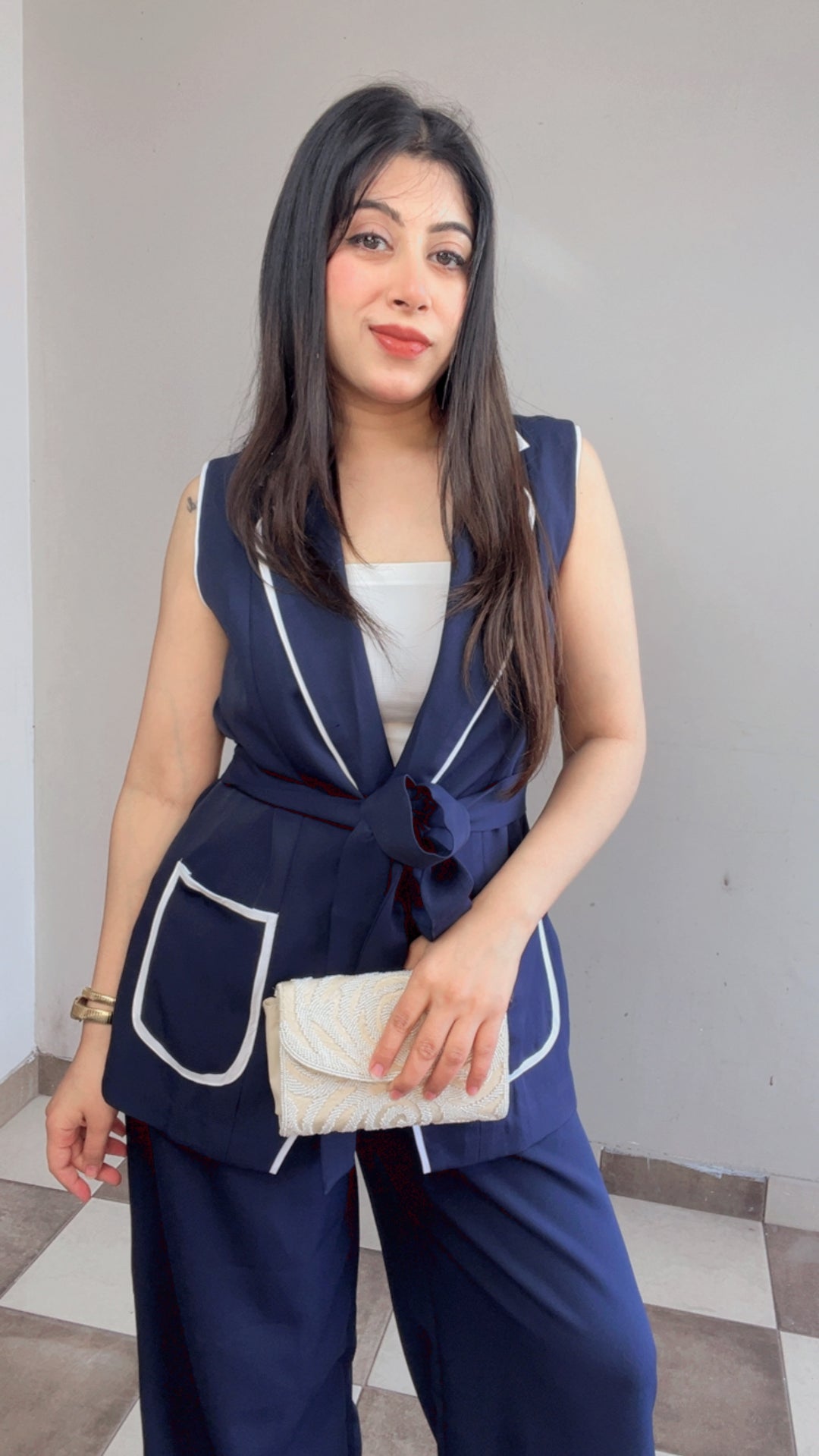 "KEITH"- 2 PC CO-ORD SET WITH BELT