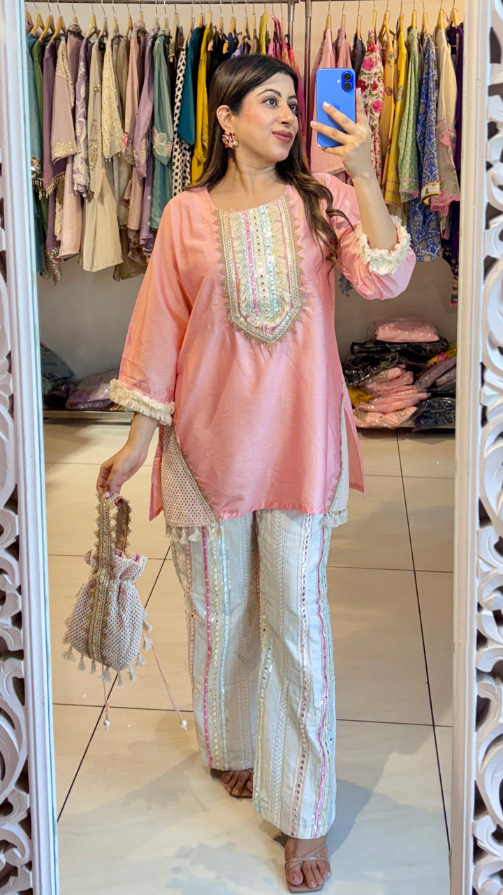 "zainab"-festive set with potli bag