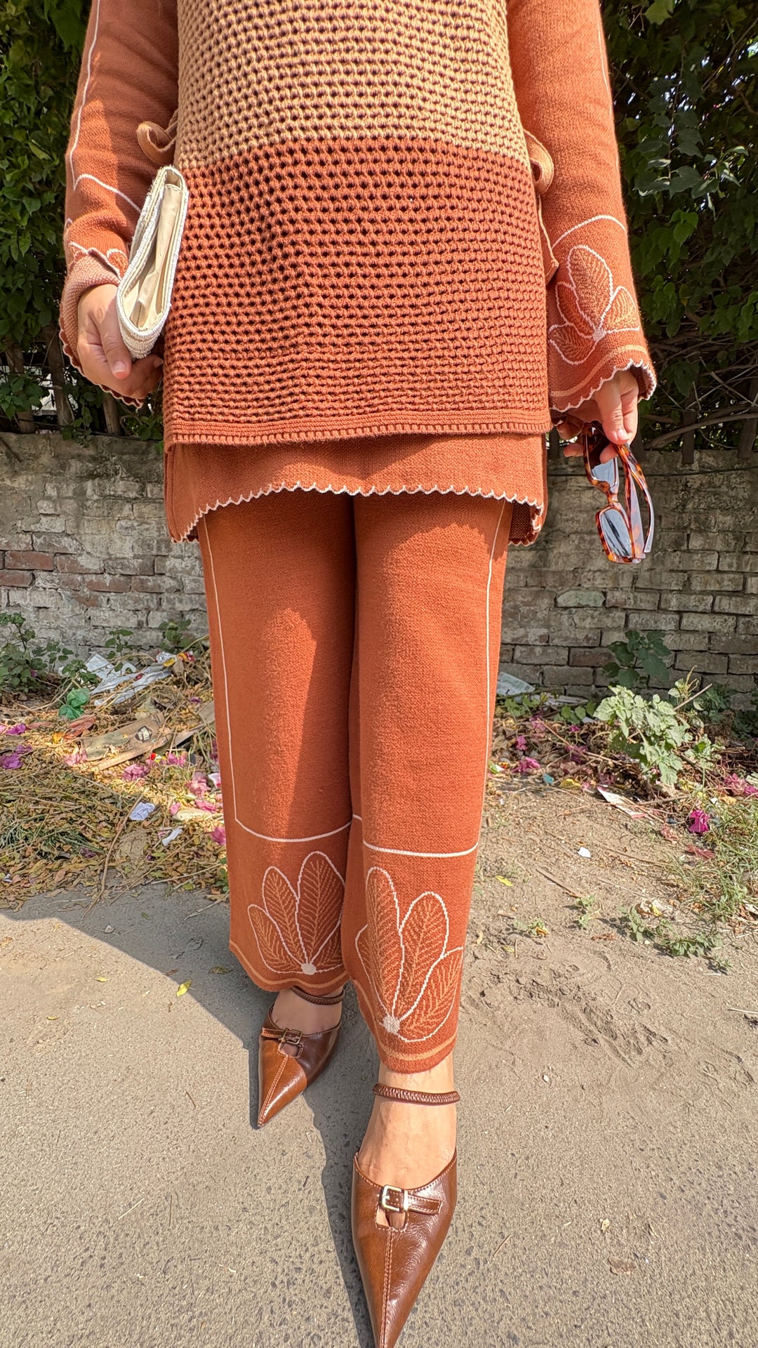 "Dua"-winter crochet three piece set