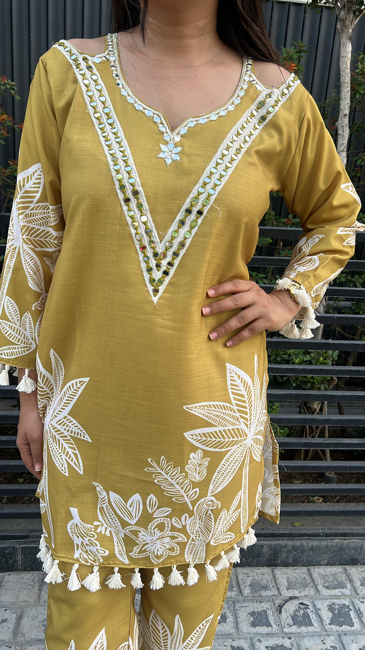 Yellow Mustard Festive Edit Co-Ord