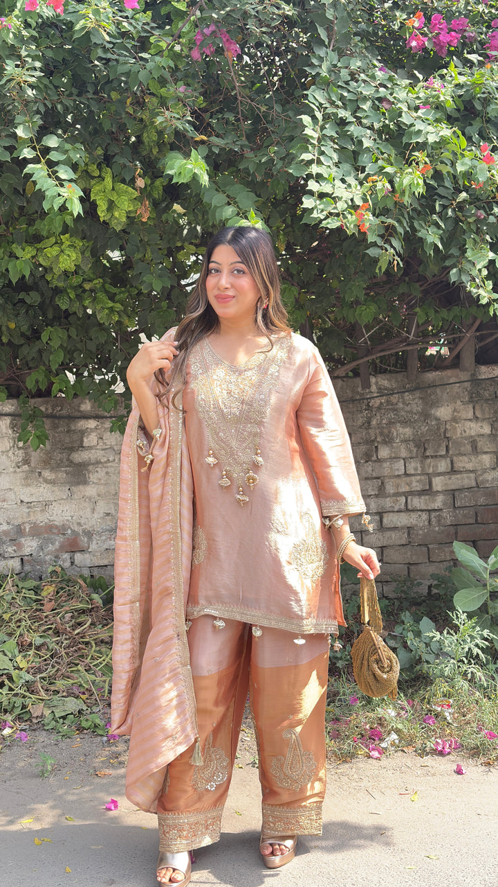 "Hadiqa"-festive THREE PIECE SUIT SET