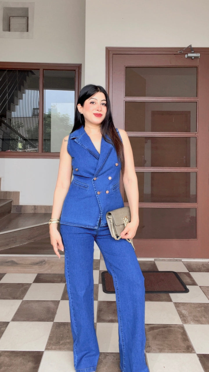 "VEDA"-DENIM CO-ORD