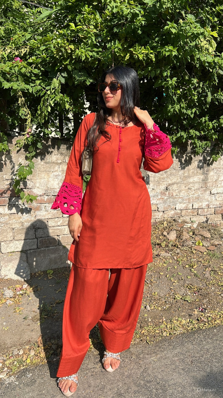 "ZULIE"-FARSHI SALWAR CO-ORD