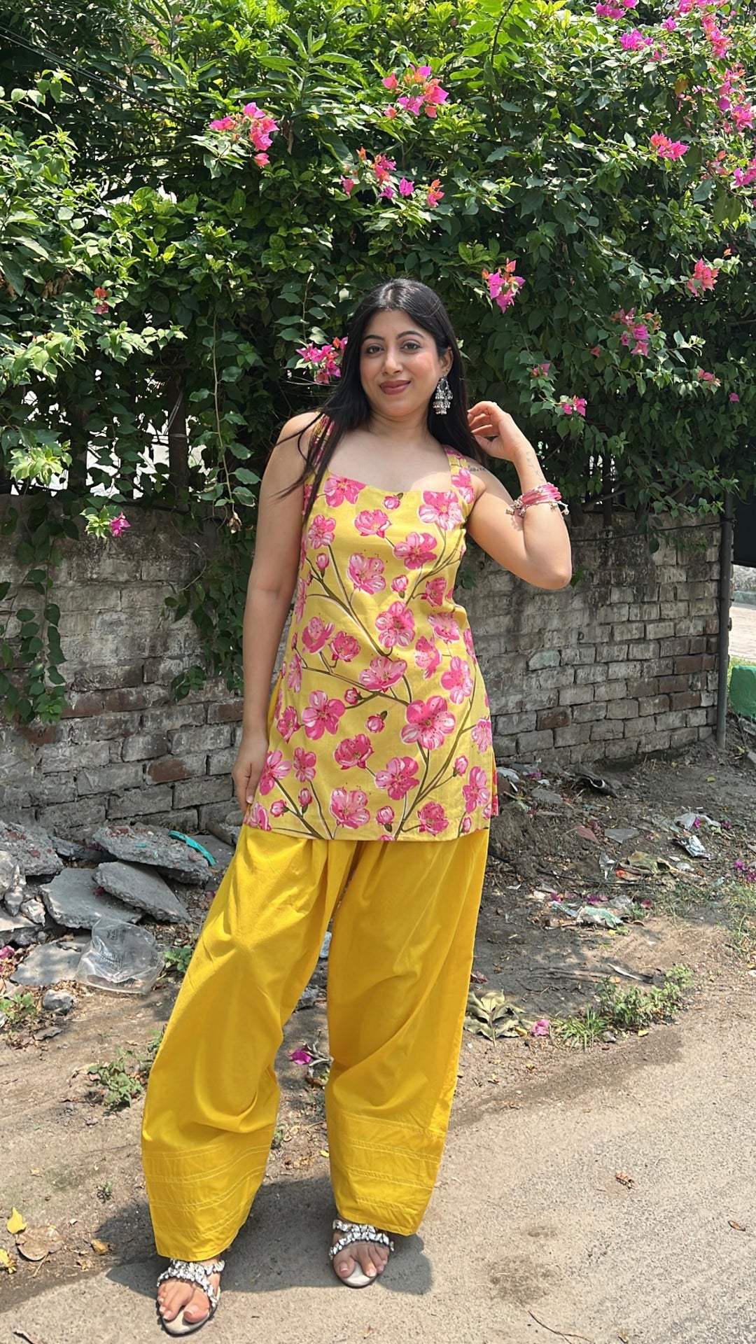 "lily"-floral farshi set