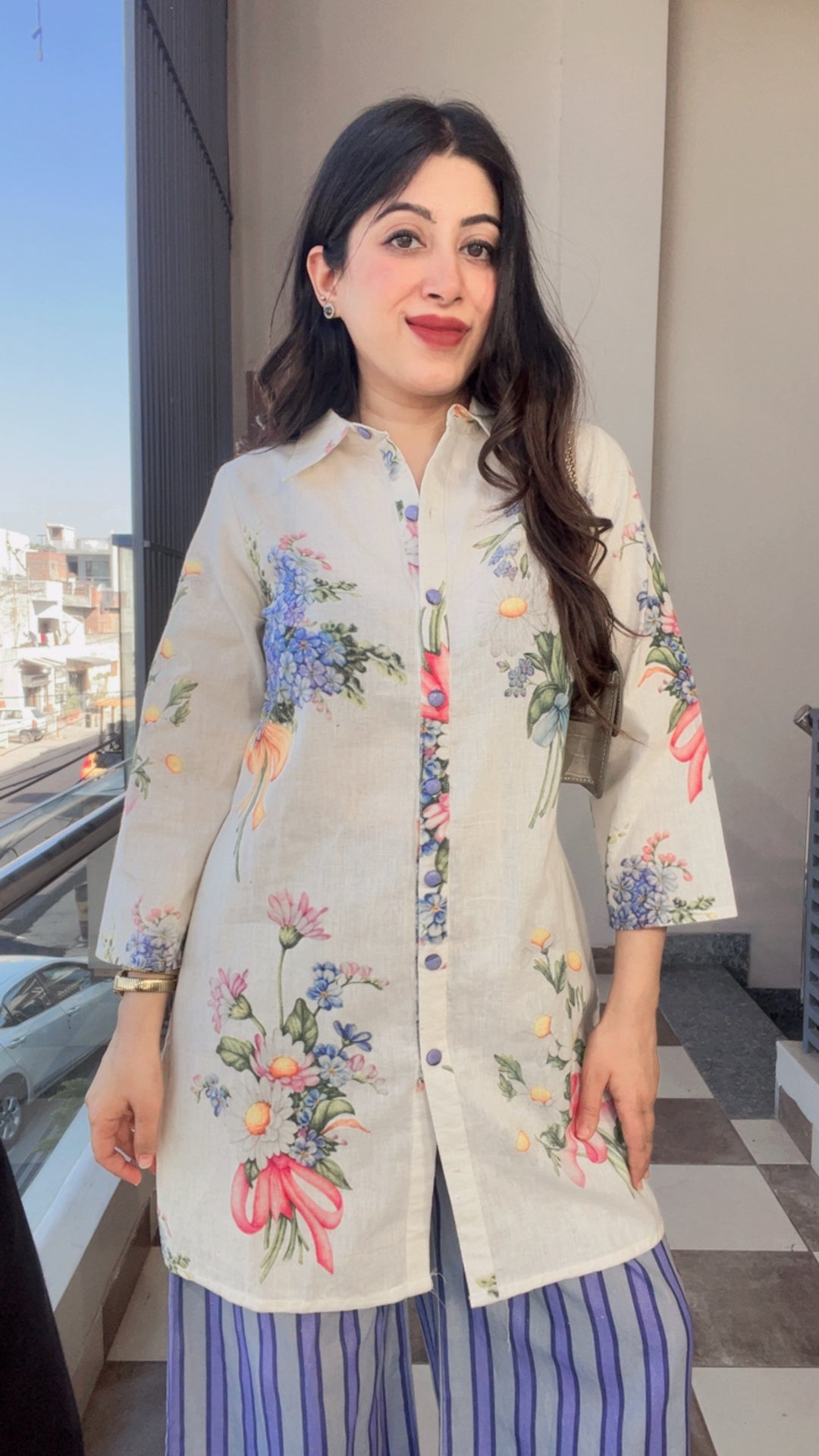 "BANI"-PRINTED SUMMER FLORAL CO-ORD
