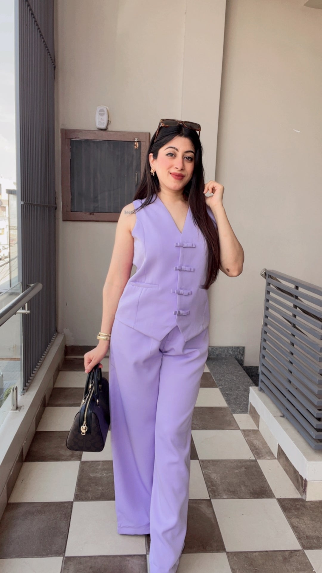 “Chloe”-Lavender Co-Ord Set