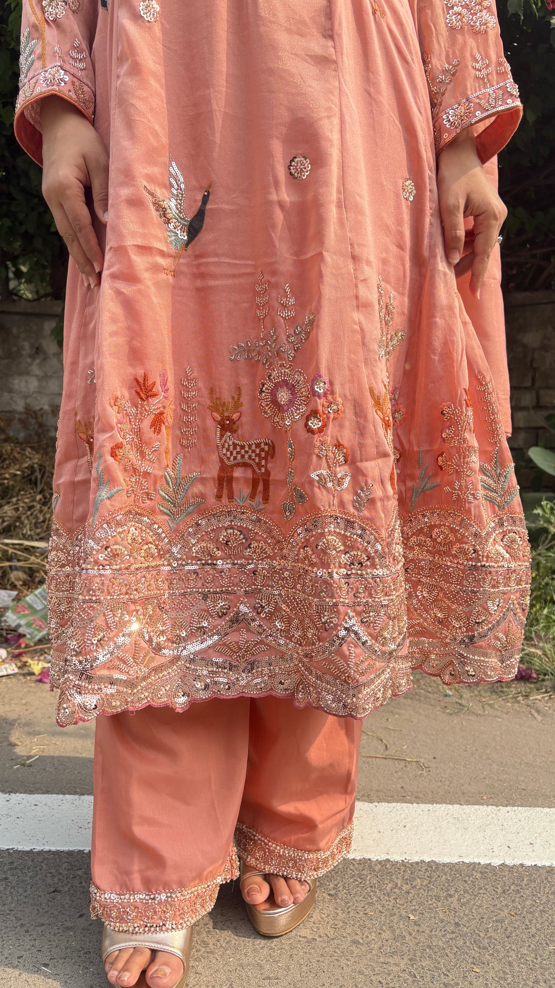 "Afsana"-festive Three Piece set