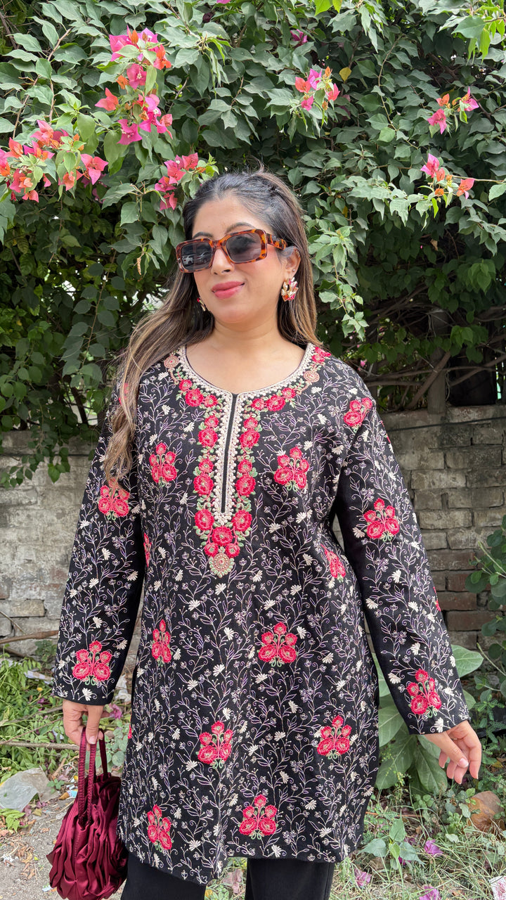 "ADIL"-FLORAL EMBROIDERY CO-ORD