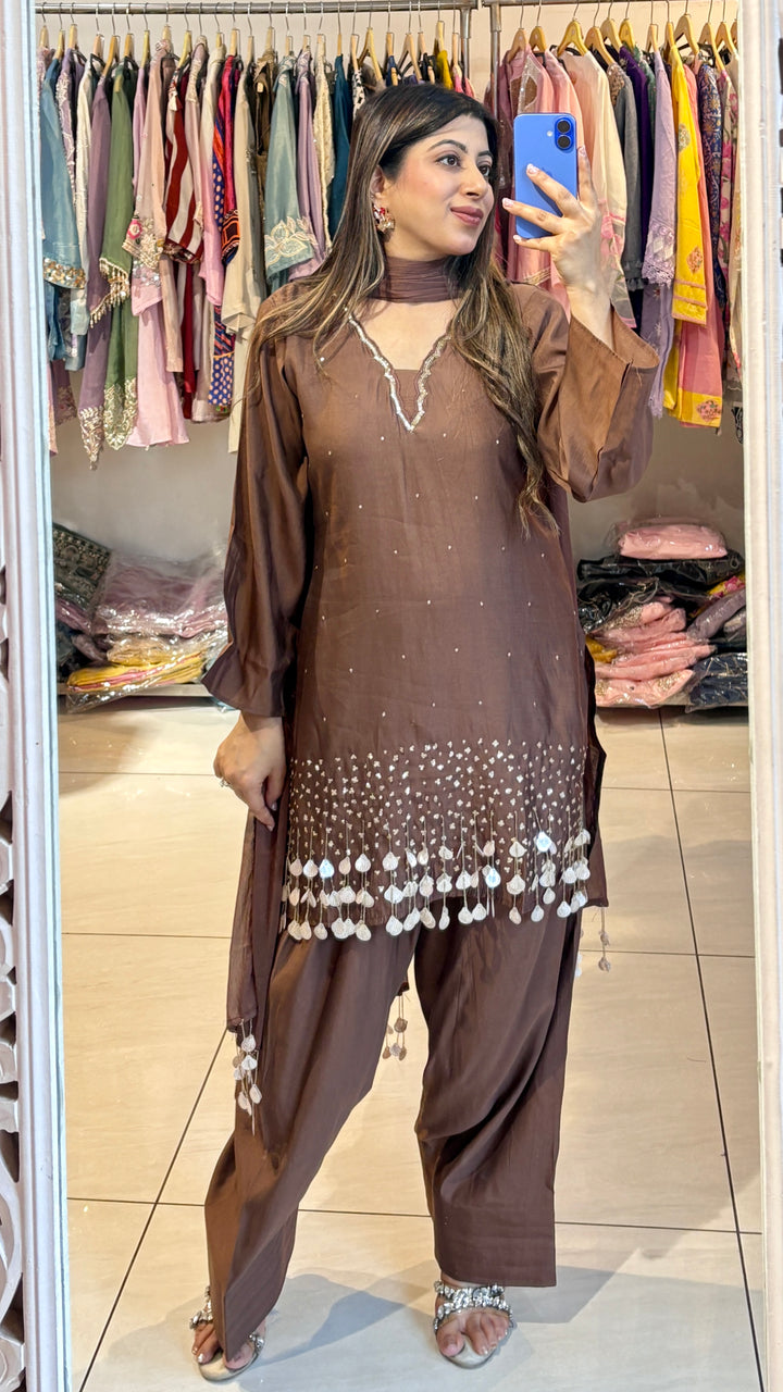 "aasmi"-festive embellishded three piece suit