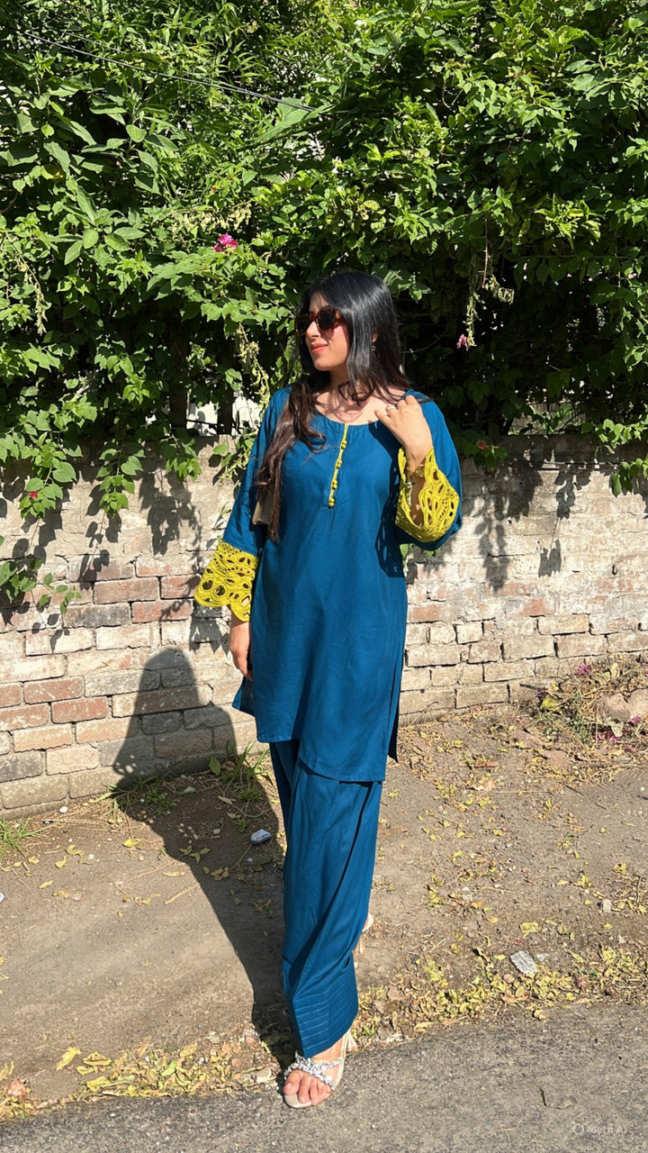 "ZULIE"-FARSHI SALWAR CO-ORD