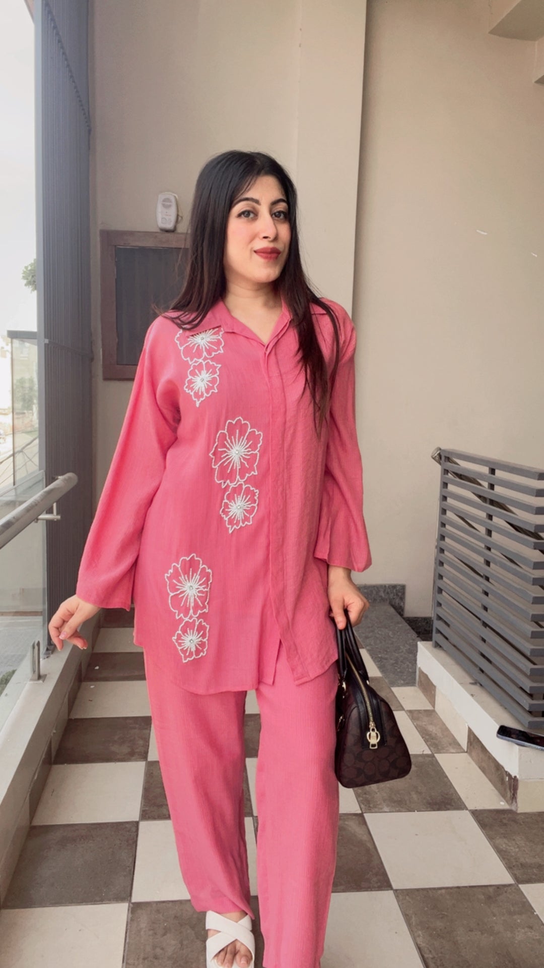 "DAISY"-FLORAL HANDWORK CO-ORD