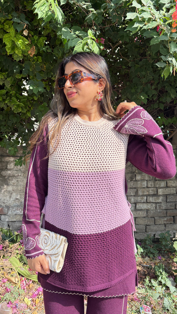 "Dua"-winter crochet three piece set