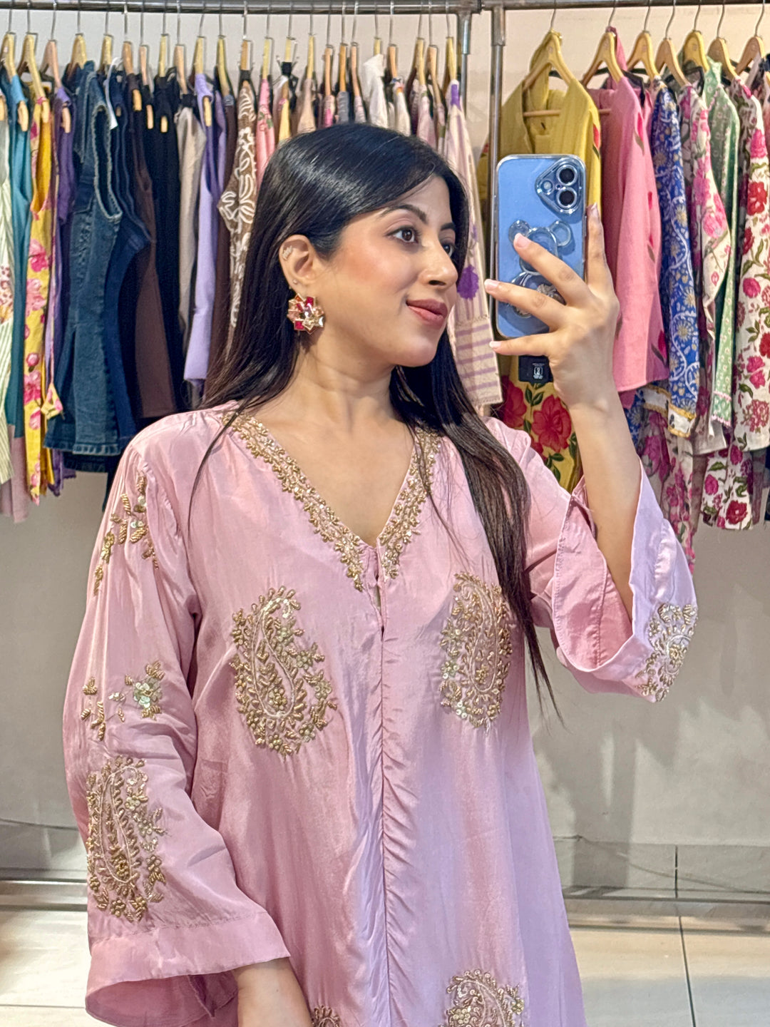 "kunava"-EMBELLISHED TWO PIECE SET