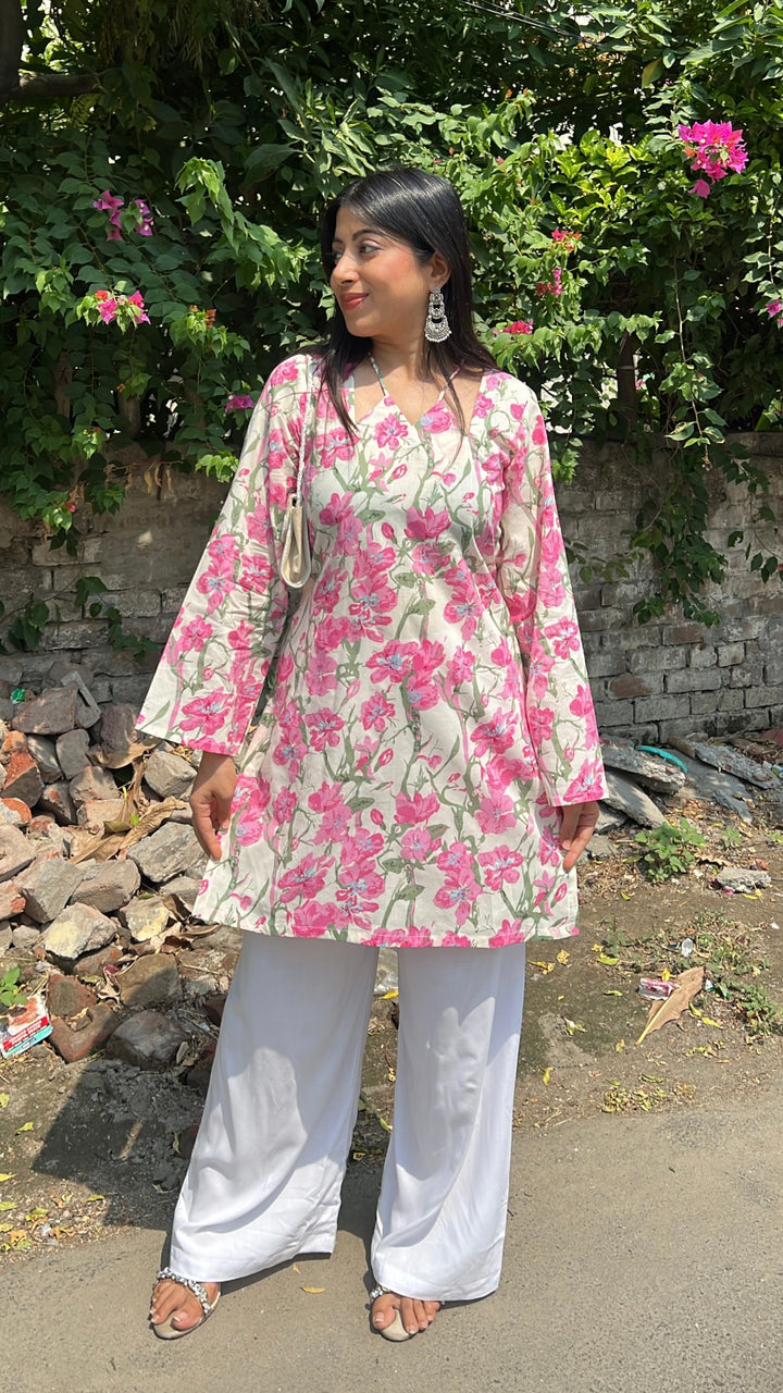 "isha"-floral two piece set