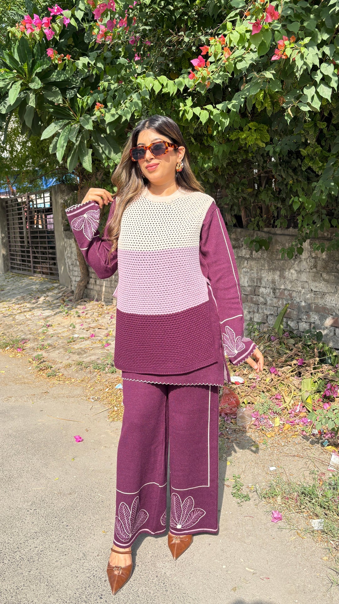 "Dua"-winter crochet three piece set
