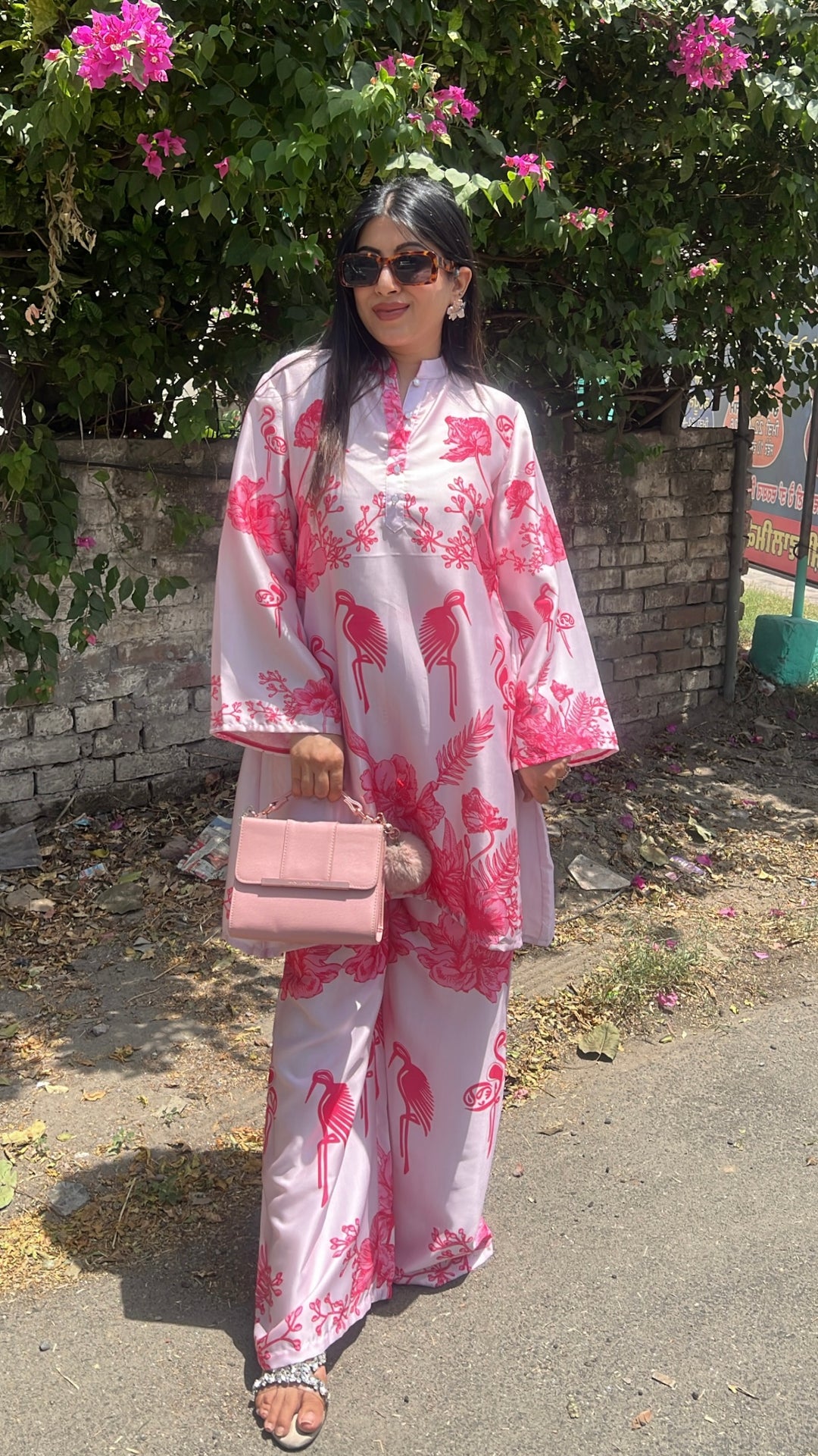 "aivi"-floral printed co-ord