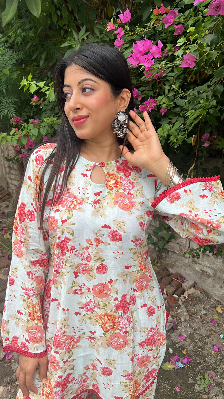"hoor"-floral farshi set