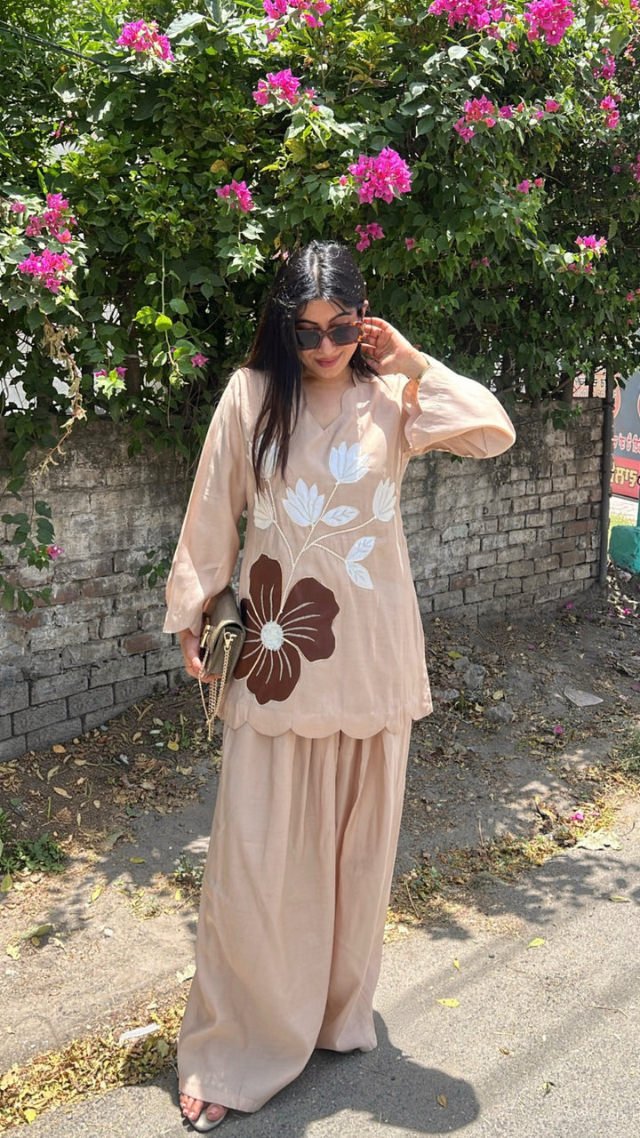 "LINA"-FLORAL SUMMER Farshi CO-ORD