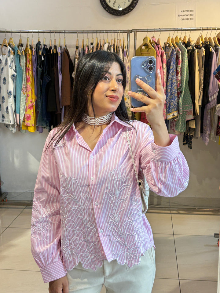 "LIAM"-EMBROIDERY SHIRT