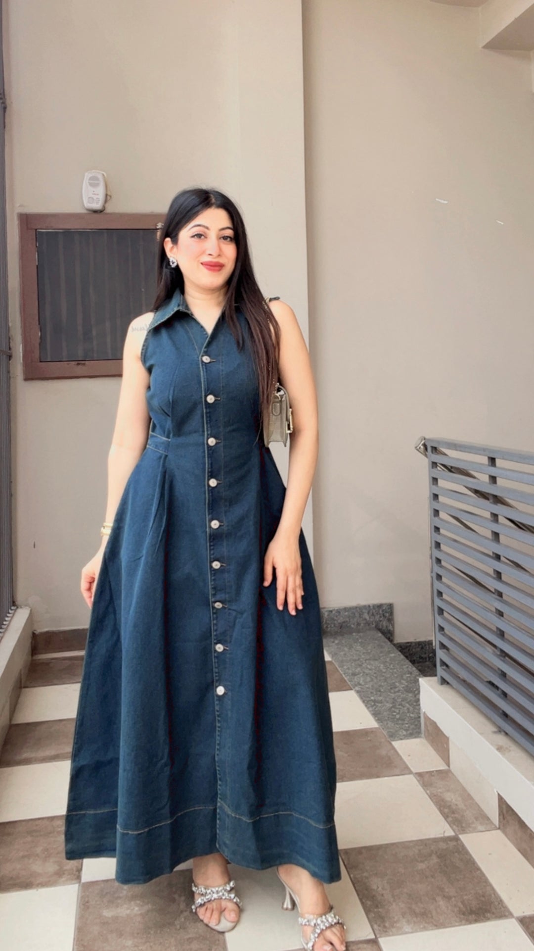 "ZYNA"-DENIM DRESS