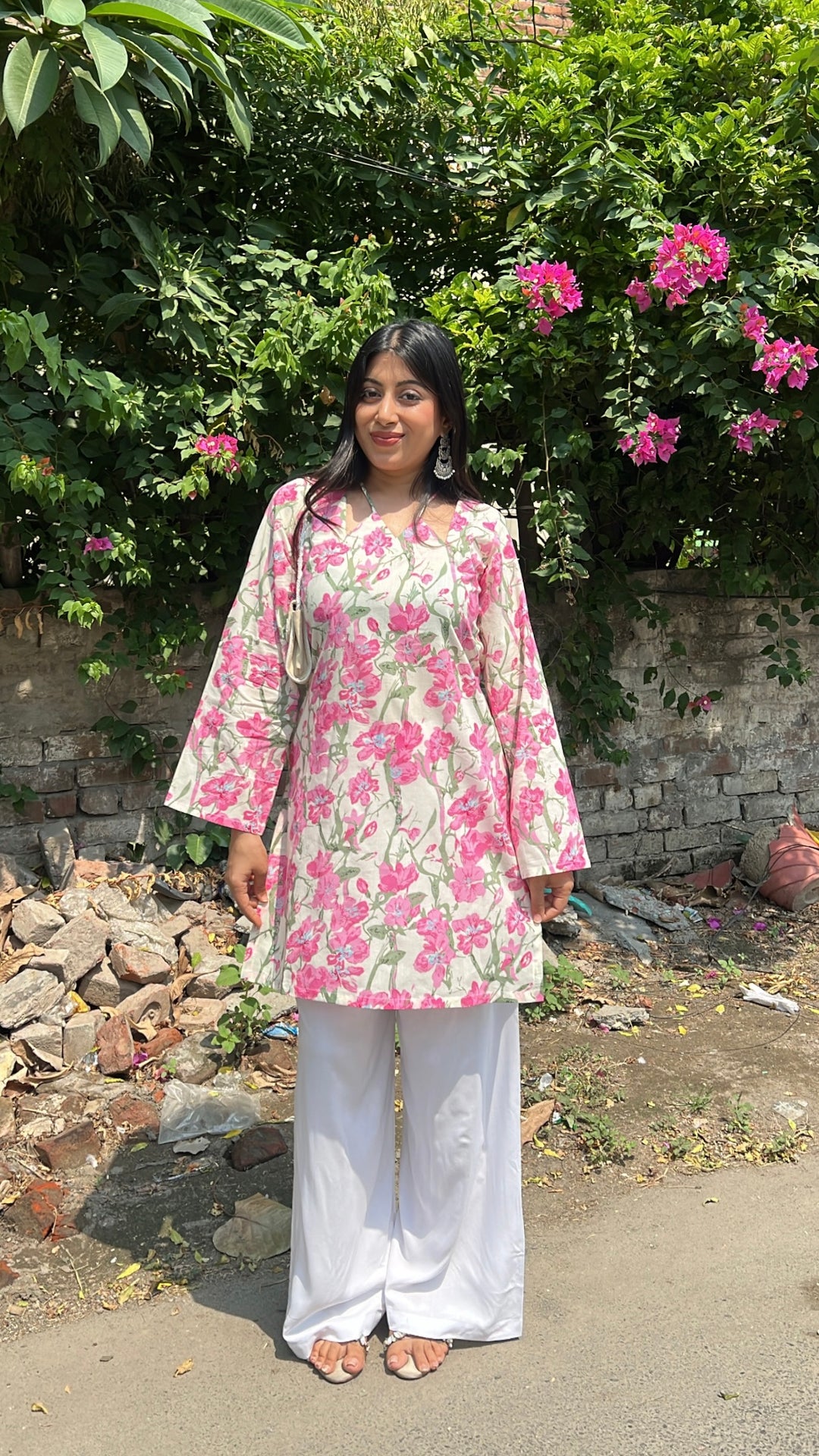 "isha"-floral two piece set