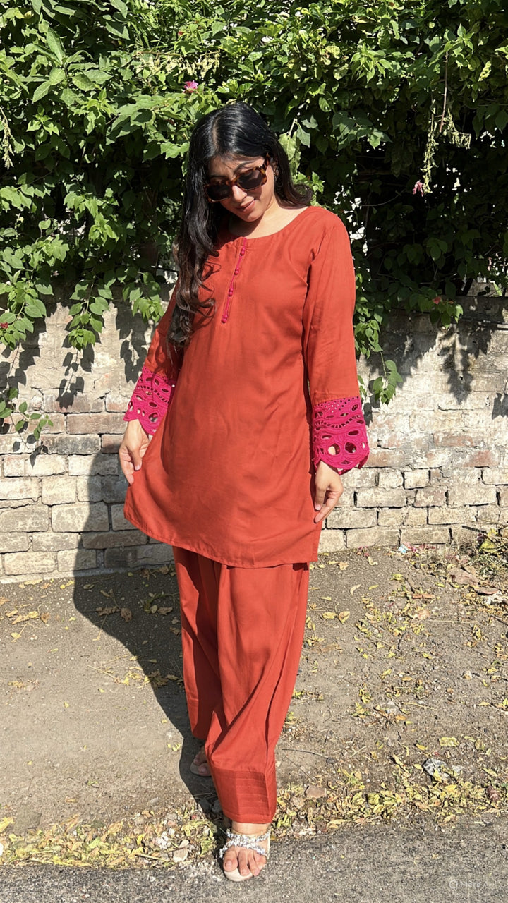 "ZULIE"-FARSHI SALWAR CO-ORD