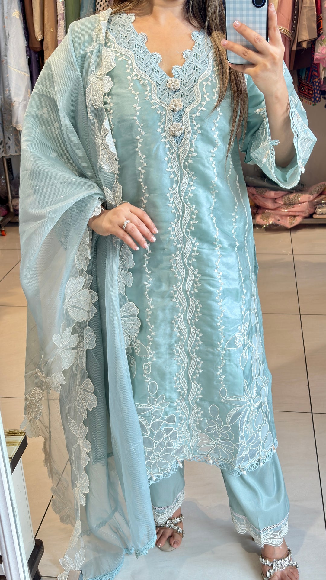 "libaas"-three piece pakistani suit