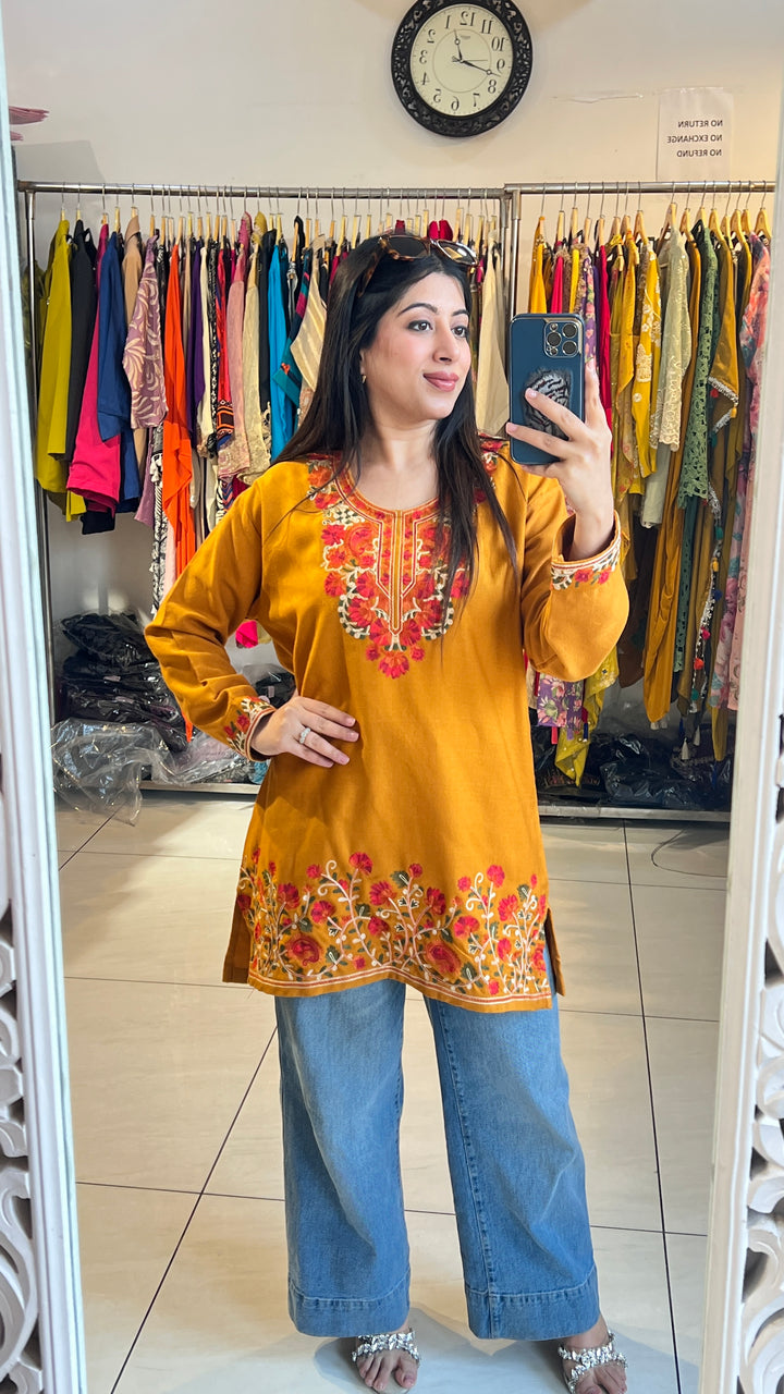 "KHIZAN"-KASHMIRI EMBROIDERY KURTI