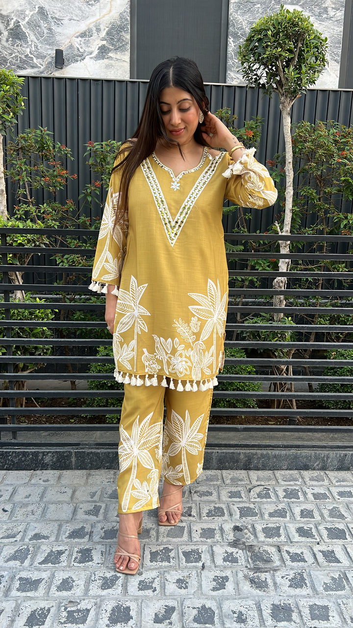 Yellow Mustard Festive Edit Co-Ord