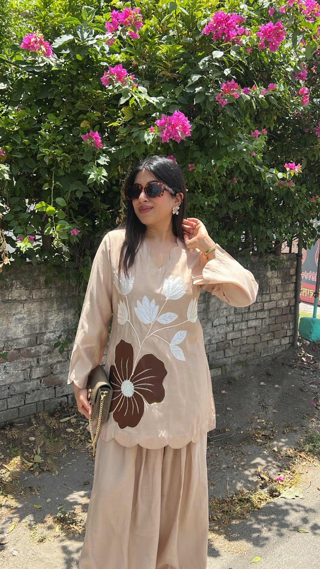 "LINA"-FLORAL SUMMER Farshi CO-ORD