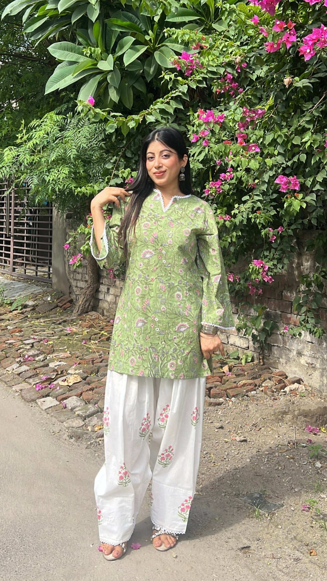 "NILIMA"-TWO PIECE FARSHI SET