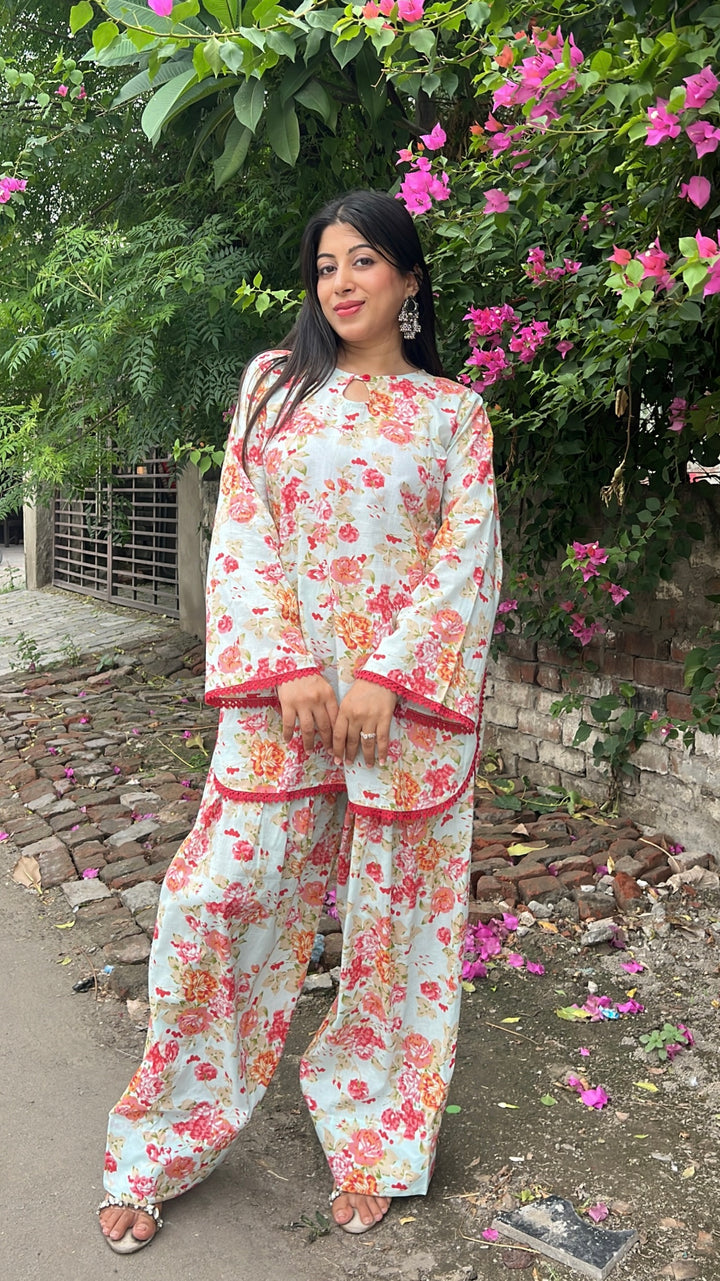 "hoor"-floral farshi set