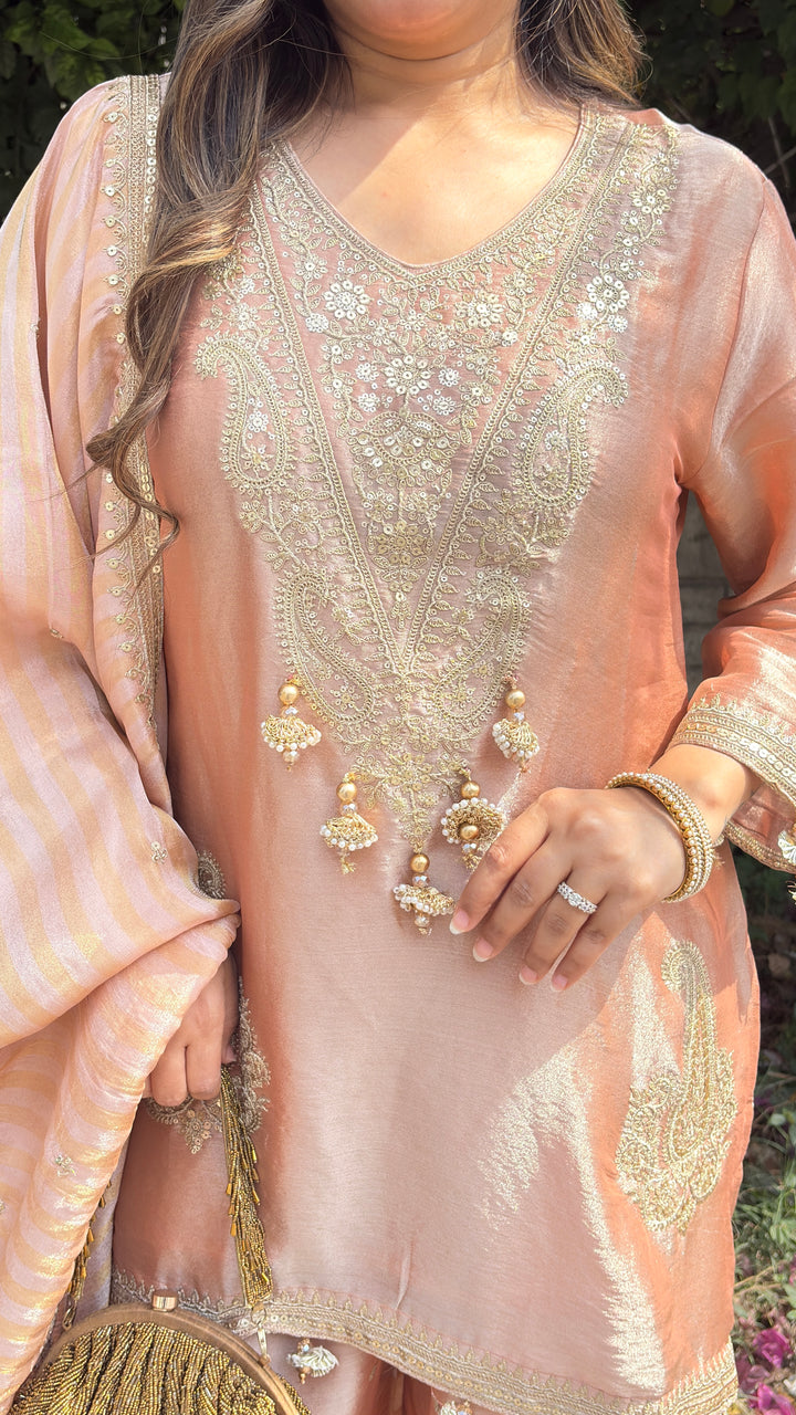 "Hadiqa"-festive THREE PIECE SUIT SET
