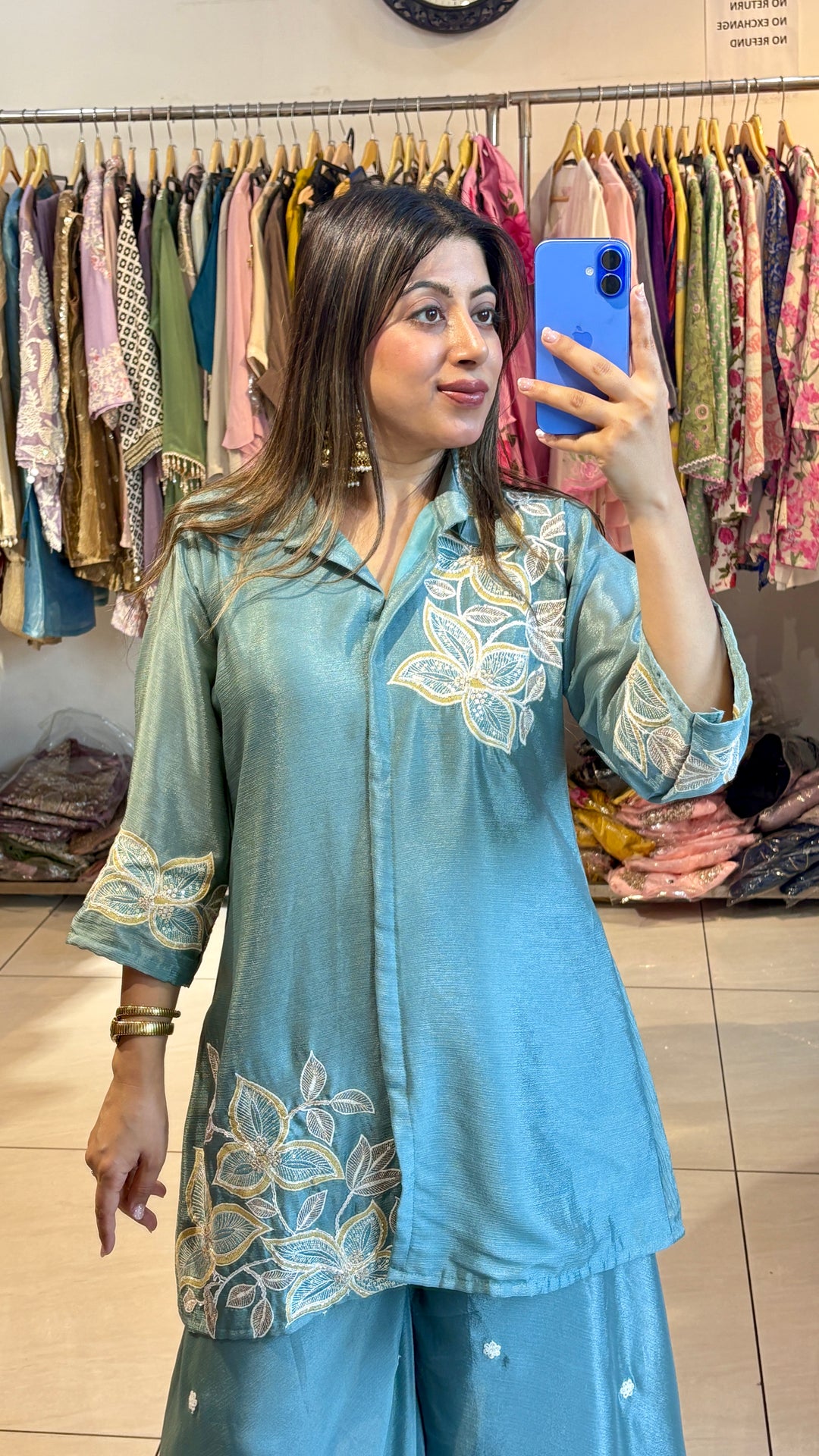 "meher"-festive embroidery two piece set