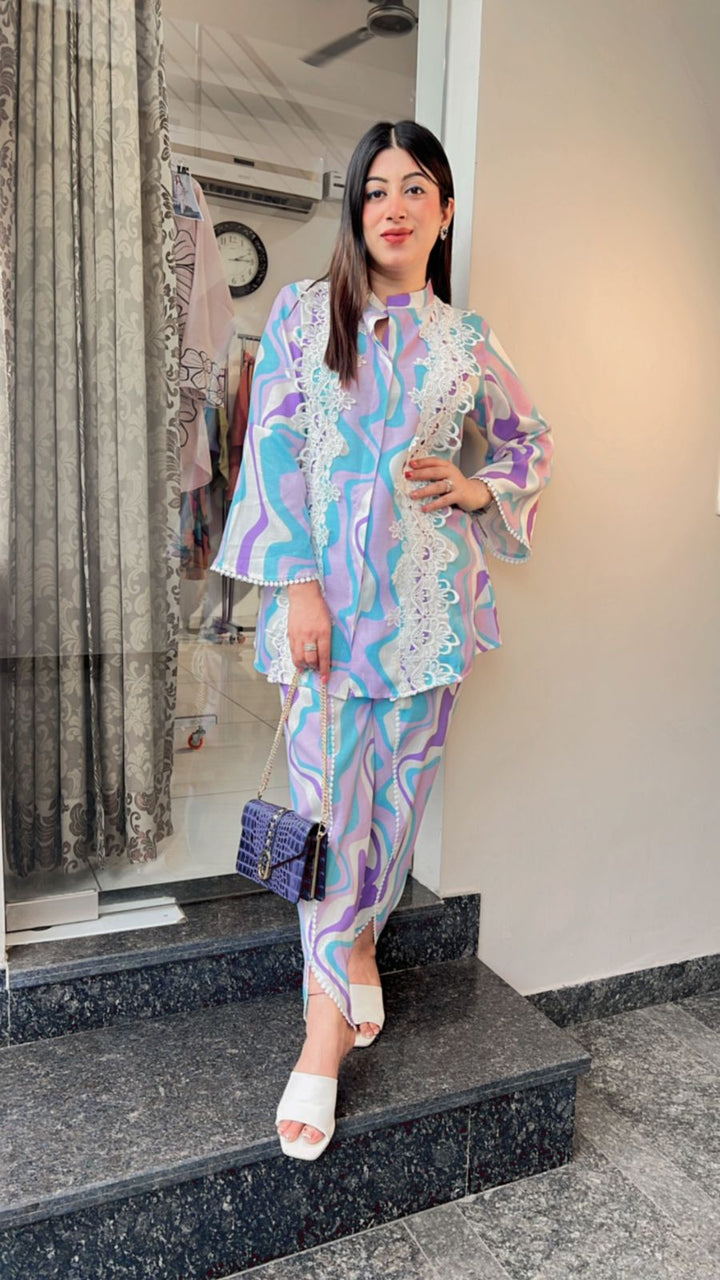 LAVENDER TULIP PANTS CO-ORD
