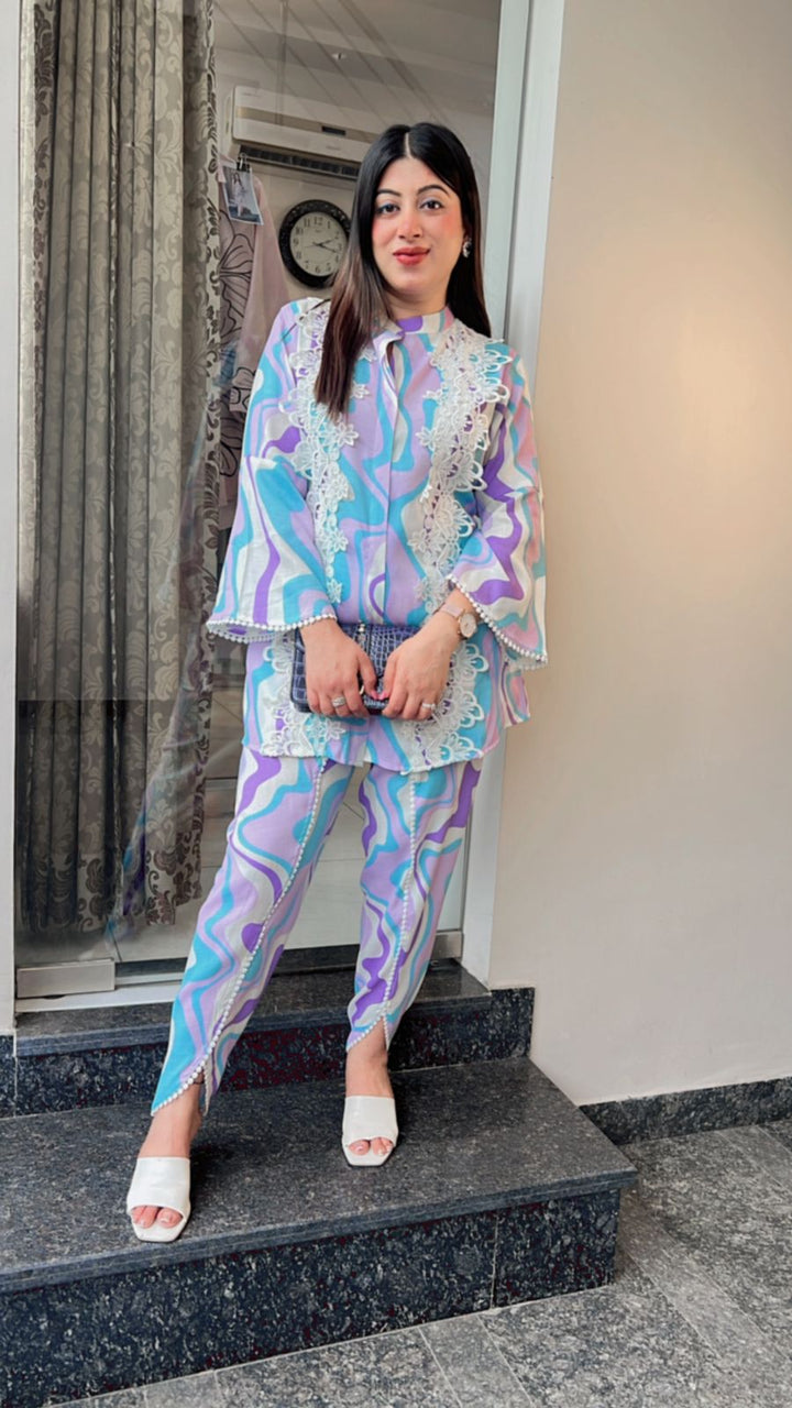 LAVENDER TULIP PANTS CO-ORD