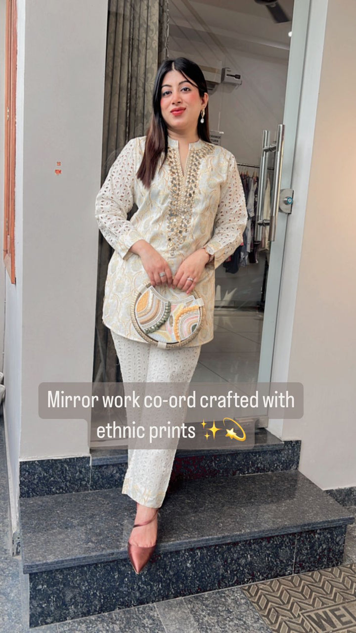 YELLOW MIRROR WORK CO-ORD