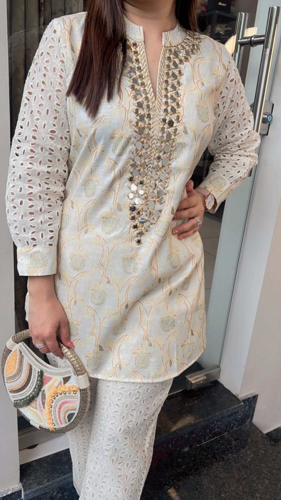 YELLOW MIRROR WORK CO-ORD