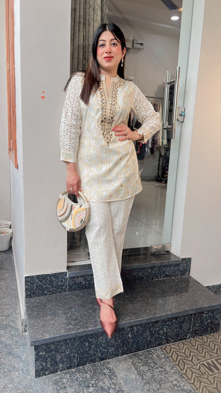 YELLOW MIRROR WORK CO-ORD