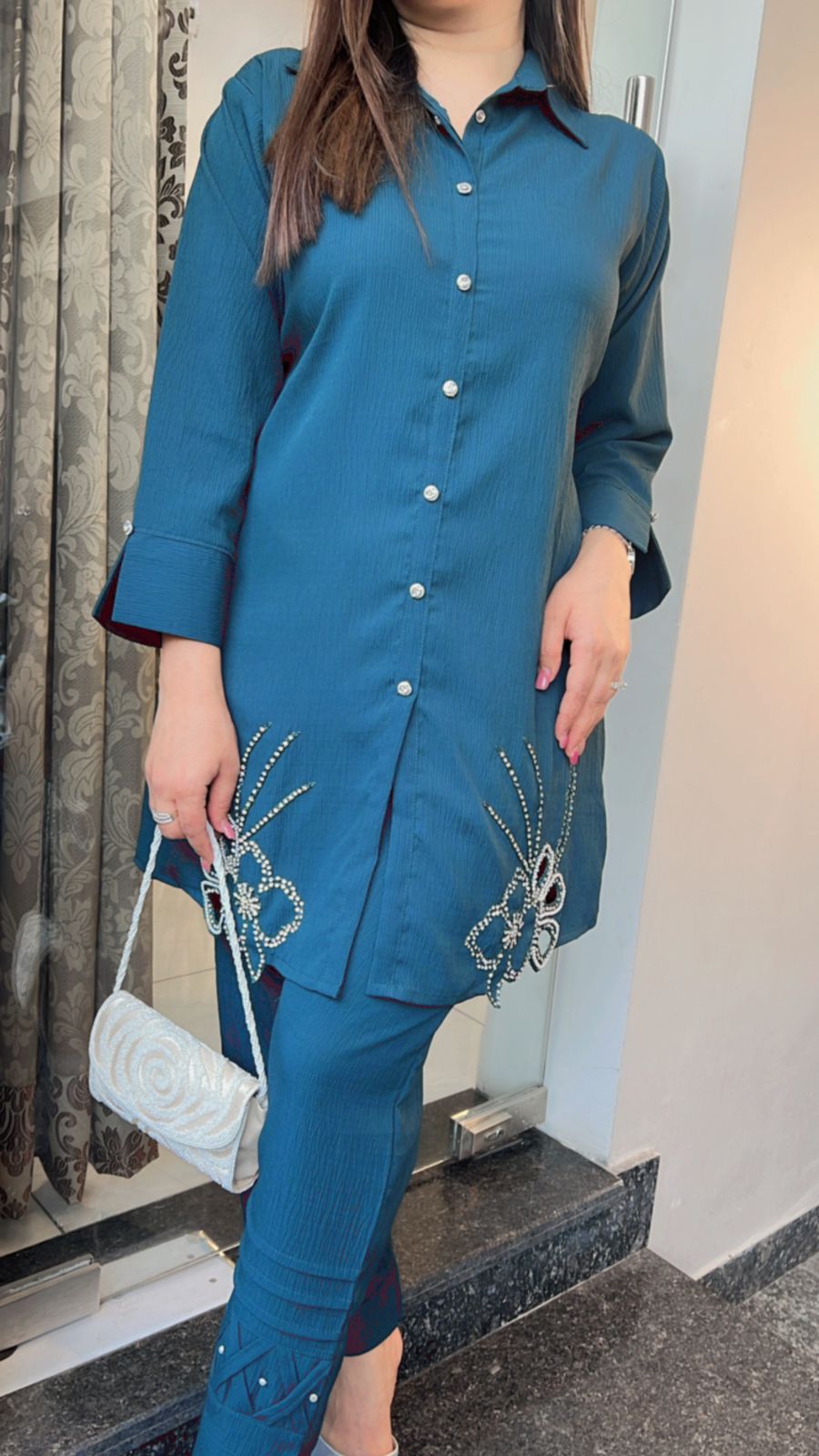 FLOWER HANDWORK  CO-ORD