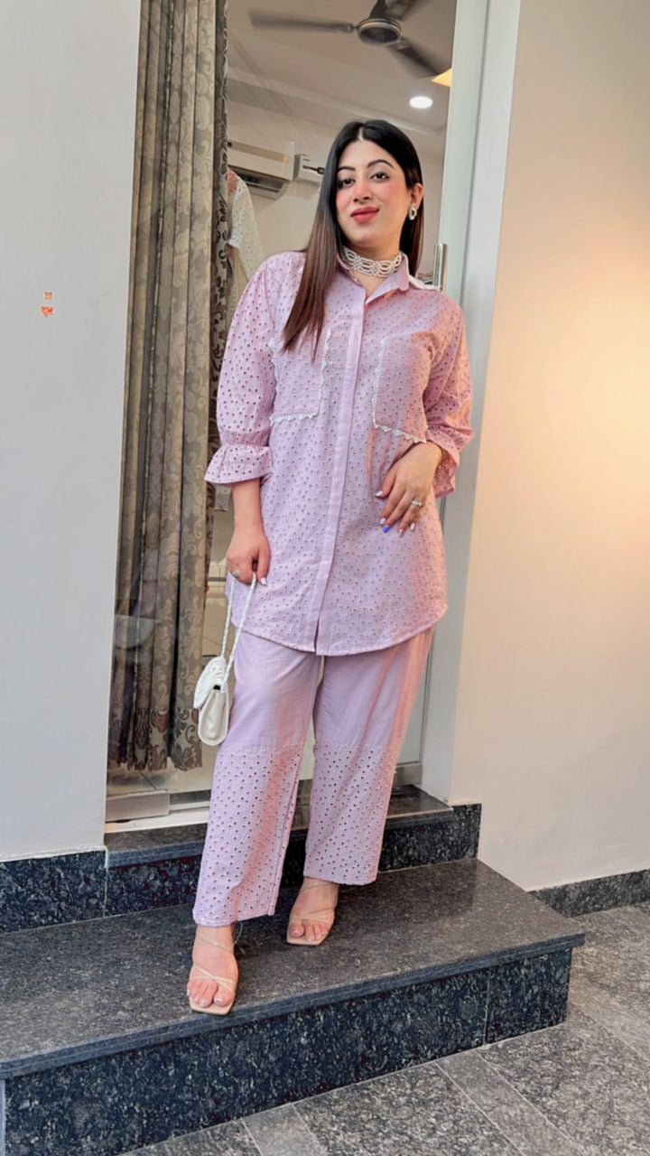 LILAC COTTON CO-ORD