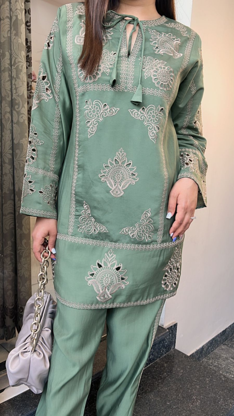 GREEN LASER CUT CO-ORD