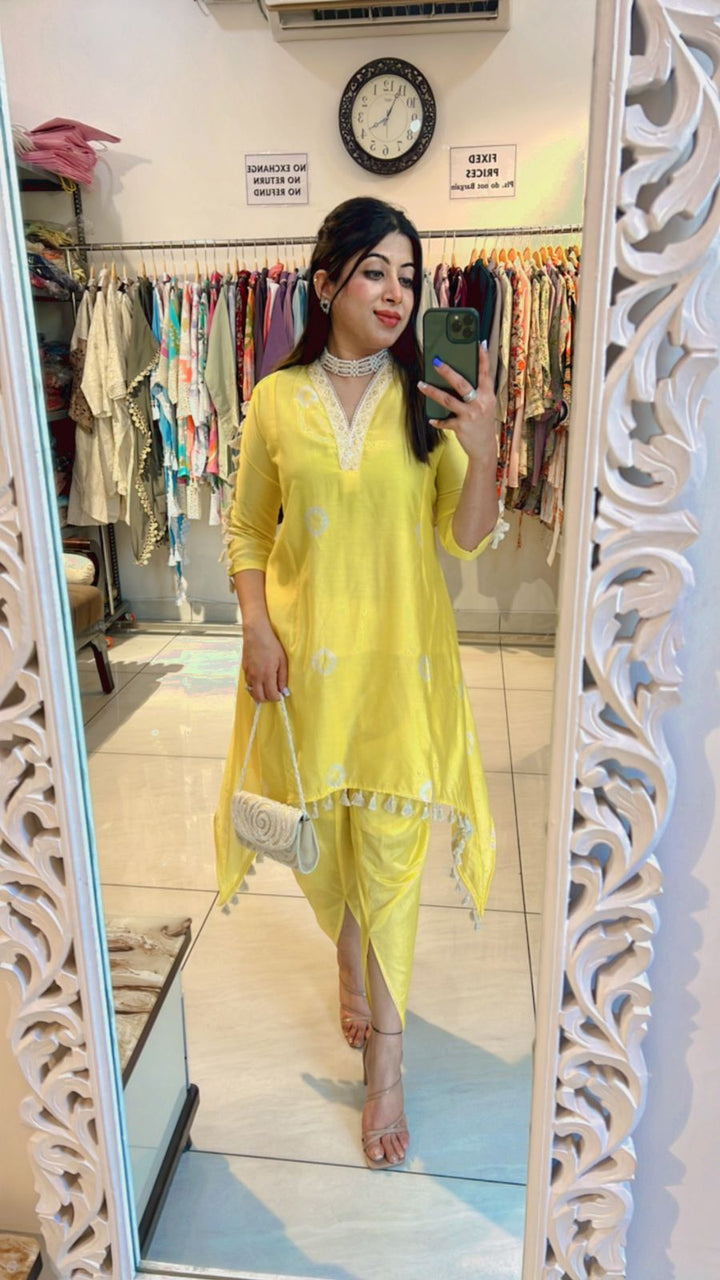 YELLOW TULIP PANTS CO-ORD