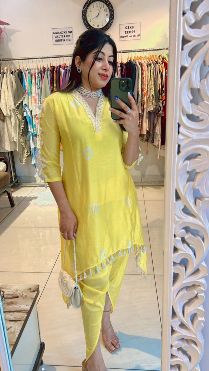 YELLOW TULIP PANTS CO-ORD