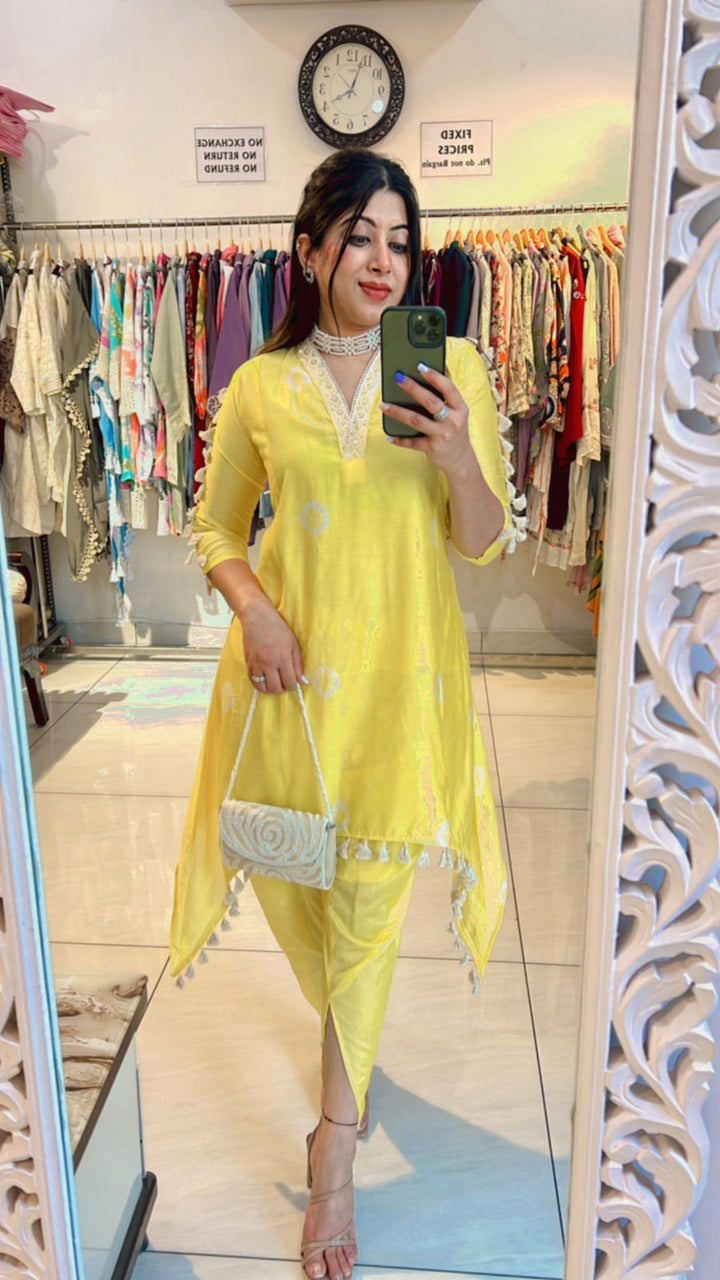 YELLOW TULIP PANTS CO-ORD