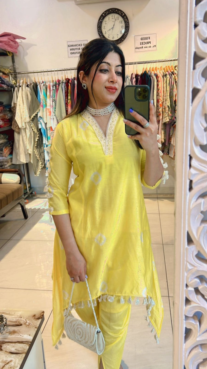 YELLOW TULIP PANTS CO-ORD